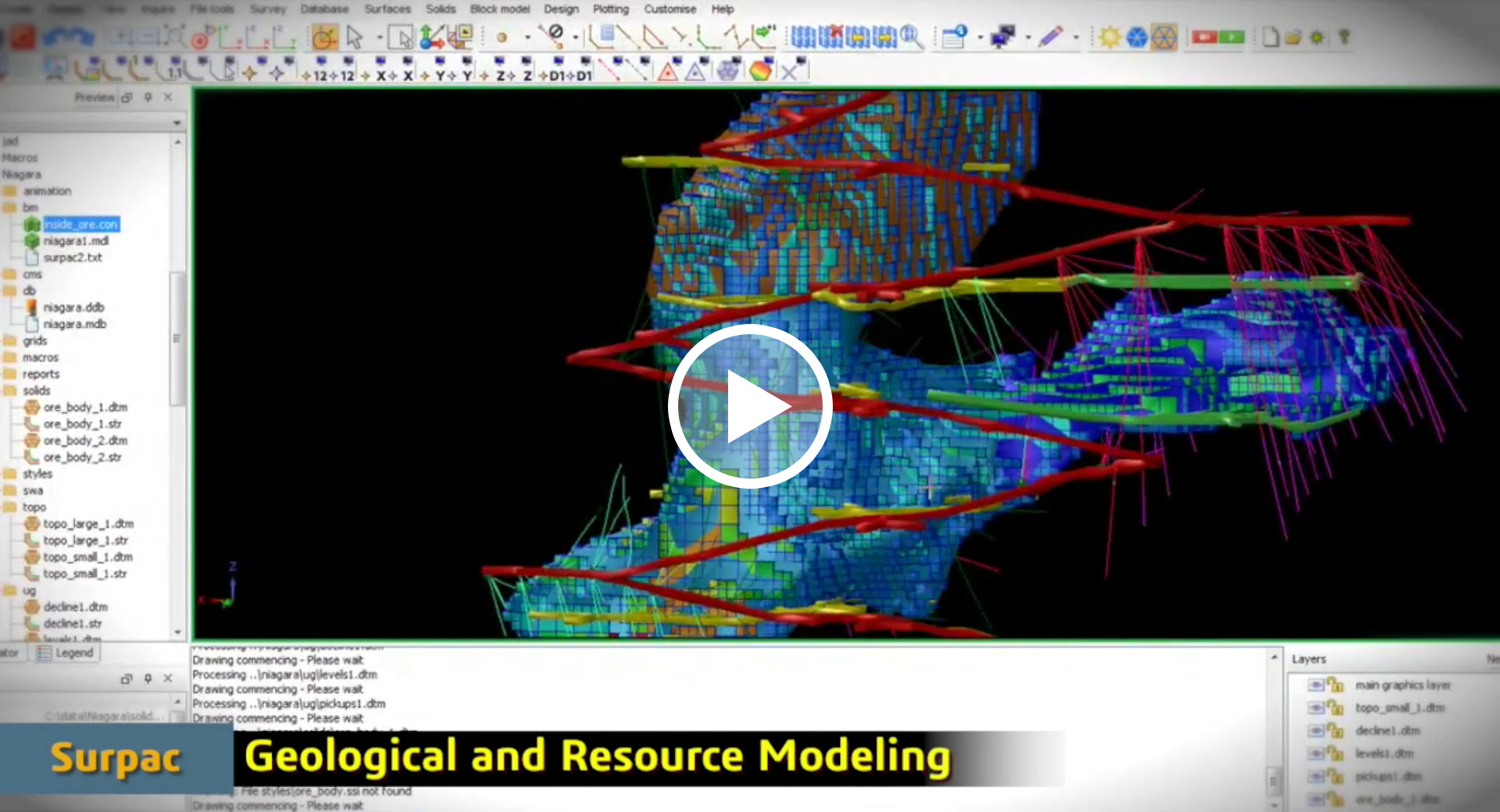 surpac block modeling